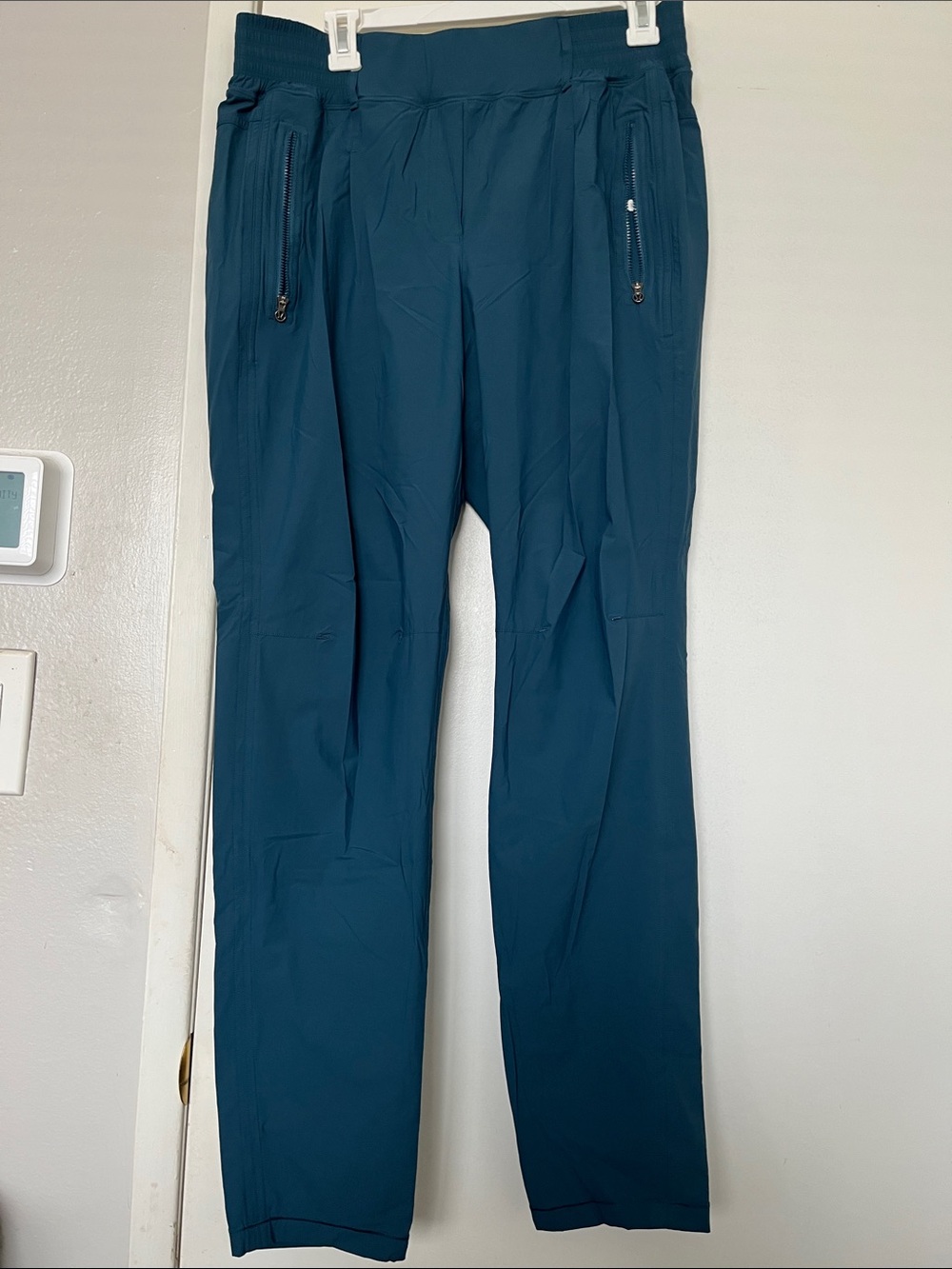 Lululemon Run w/ Rover Pants Womens 8 Alberta Lake Lined Nylon Stretch Running
